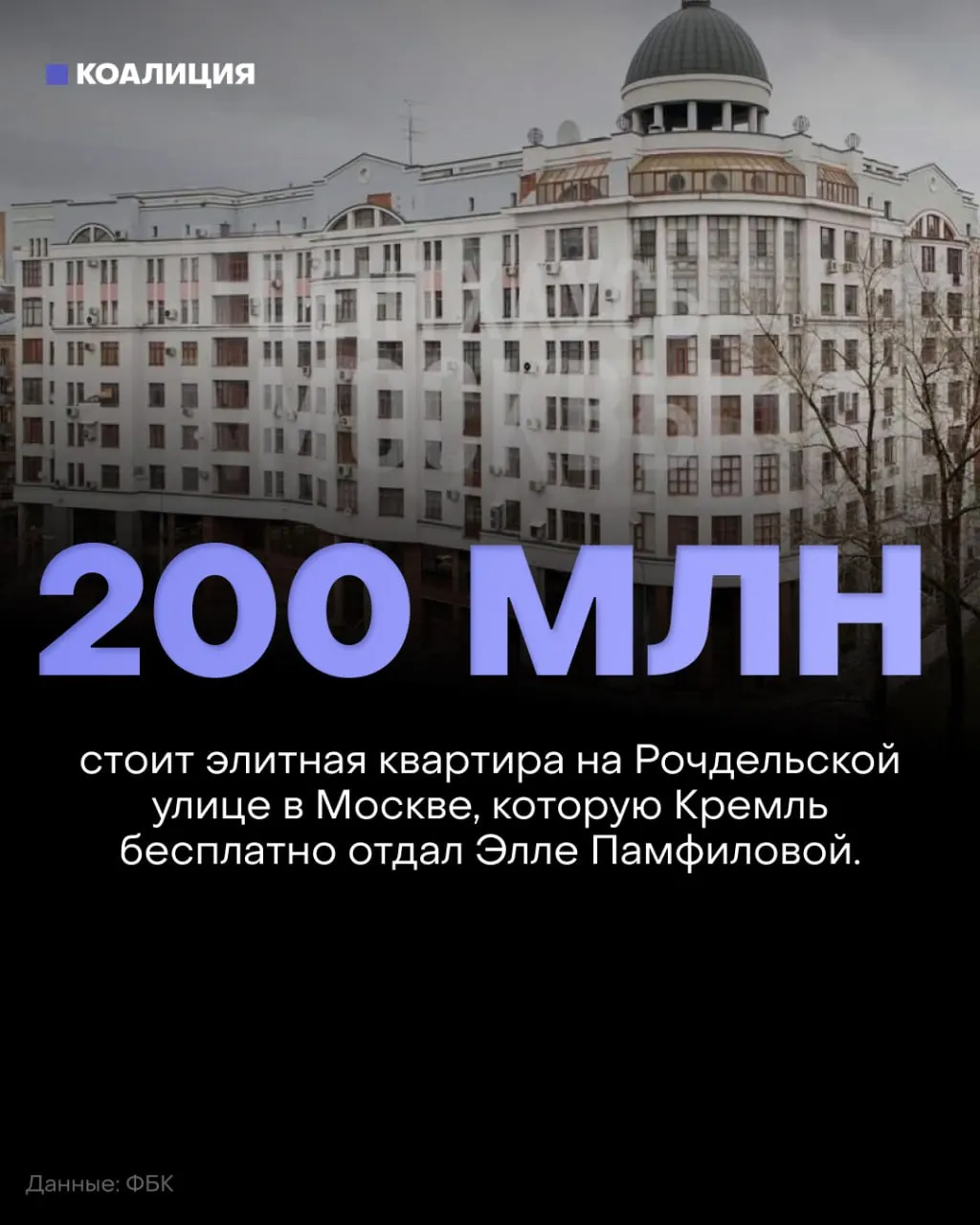 Расследование указывает на награду за политические победы — элитная квартира оформлена на внучку Эллы Памфиловой; в нескольких городах проходят акции против фальсификаций на выборах.
