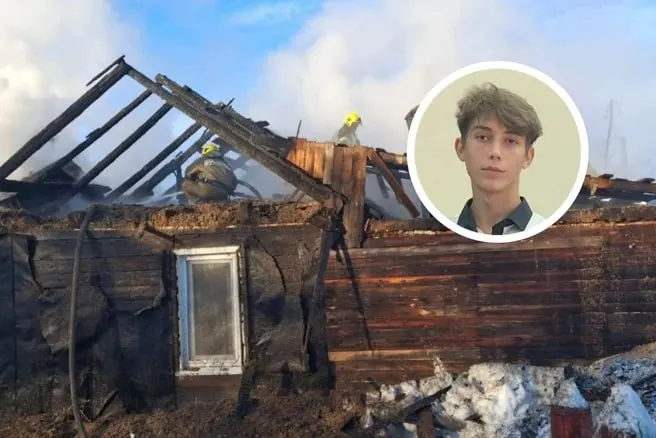В мае на 2-й Тюкалинской из‑за взрыва газа вспыхнул частный дом. 18‑летний омич вернулся в горящее здание и спас четырёх родственников — теперь ему вручена награда Президента.