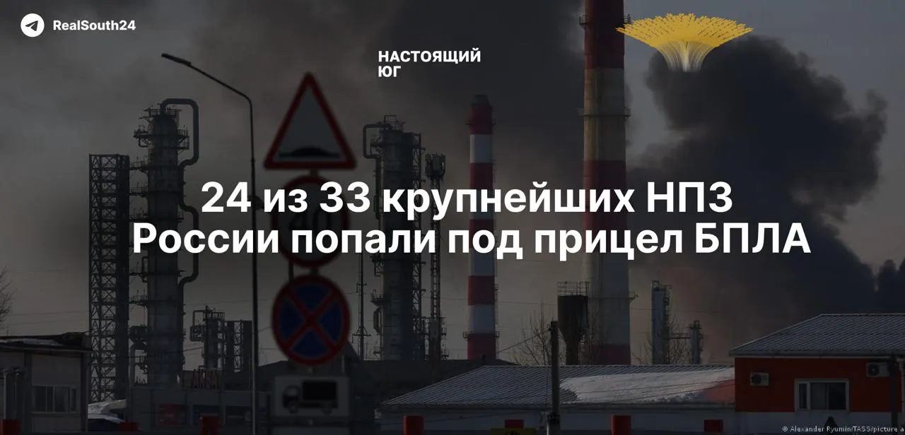С начала полномасштабной войны по нефтеперерабатывающим заводам нанесено более 150 ударов: потеряна около четверти перерабатывающих мощностей страны. В европейской части России почти не осталось крупных НПЗ, не подвергшихся атакам; только за первые пять месяцев 2026 года зафиксировано 32 прилёта.