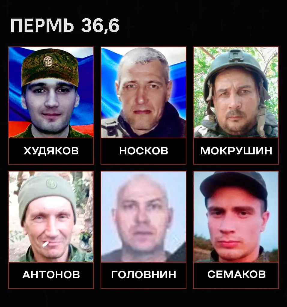 Краткий свод имён жителей Пермского края с указанием возраста, места и дат гибели и похорон.
