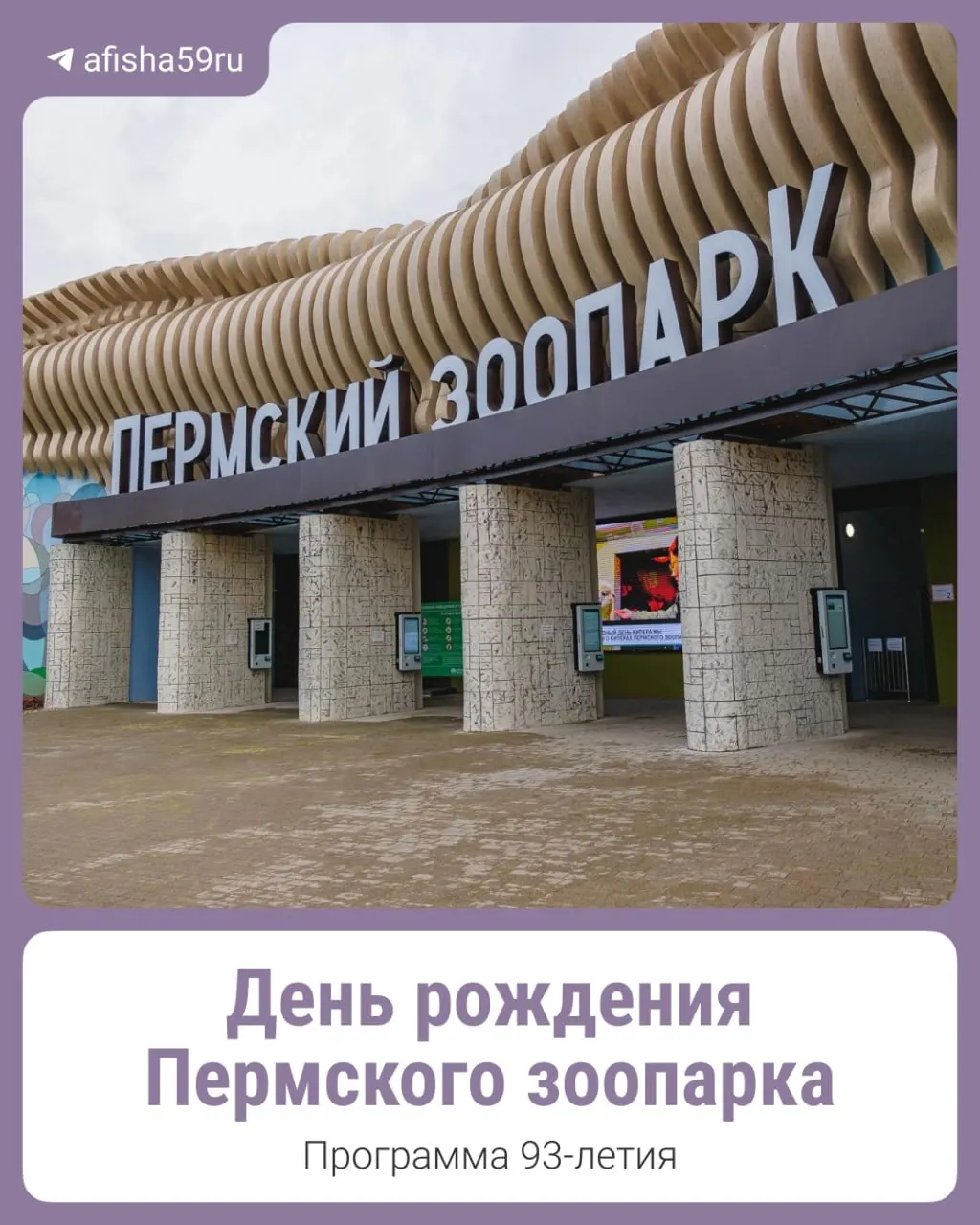 1 августа Пермский зоопарк отмечает 93-летие. В программе — познавательные активности, интерактивные площадки, показательные кормления, спектакль, пенная вечеринка и конкурсы. Вход — по билетам зоопарка.