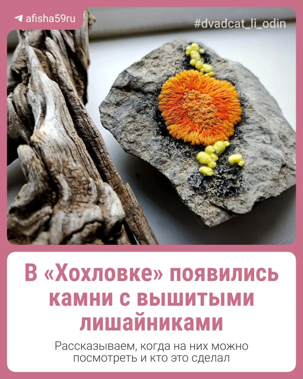Архитектурно‑этнографический музей приглашает на фестиваль, где демонстрируют камни с вышитыми лишайниками, выставки, лекции, мастер‑классы и музыкальное застолье.