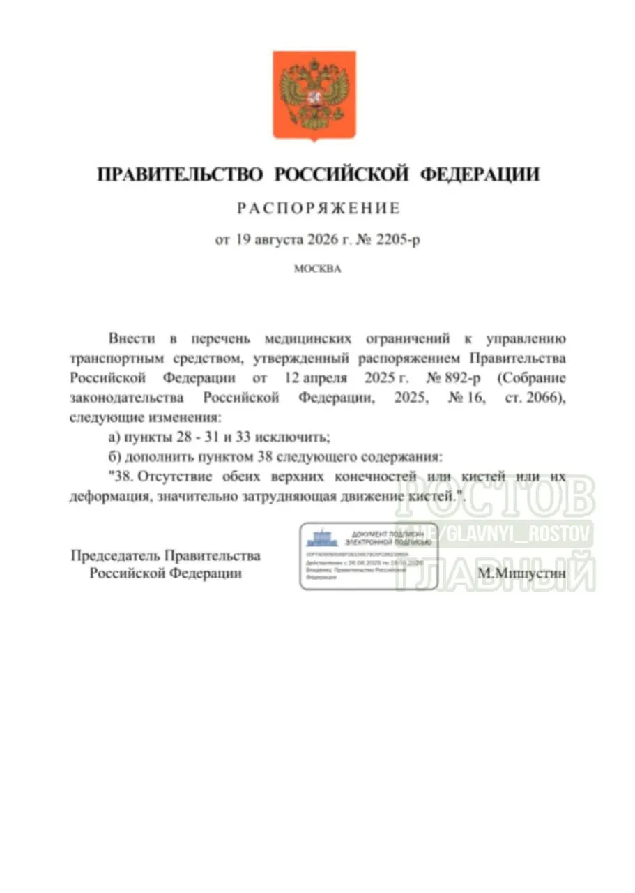Изменены противопоказания: исключено требование наличия одной конечности; добавлено новое противопоказание — отсутствие обеих конечностей или деформации кистей.